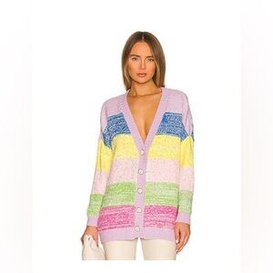 NWOT OLIVIA RUBIN MIKA Pastel Striped Cardigan